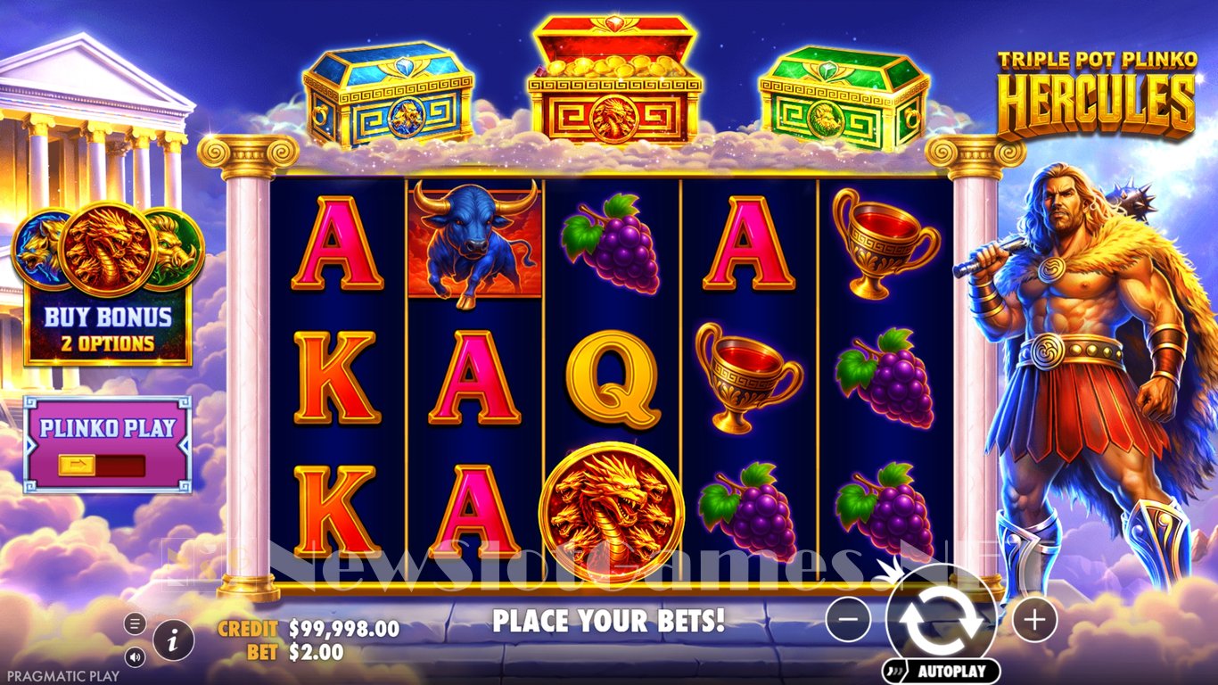 Triple Pot Plinko Hercules Game Demo Image