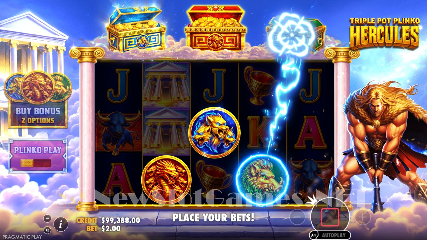 Triple Pot Plinko Hercules Game Slot Image in Demo - pic. 4