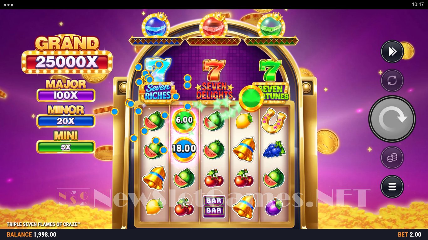 Triple Seven Flames of Craze Slot Demo Image