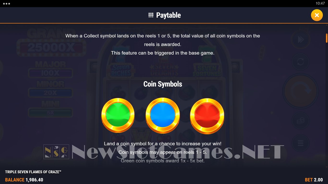 Triple Seven Flames of Craze Slot Slot Image in Demo - pic. 5