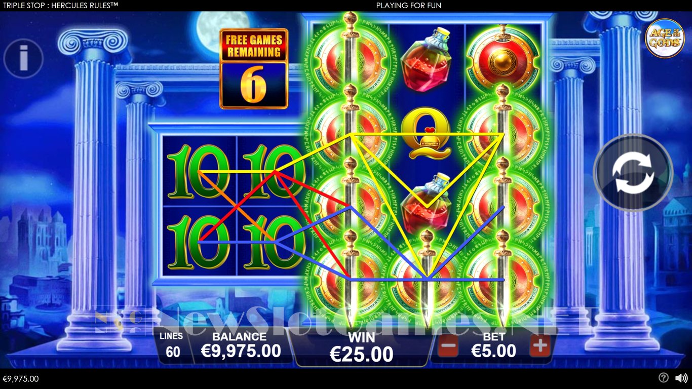 Triple Stop Hercules Rules Slot Slot Image in Demo - pic. 6