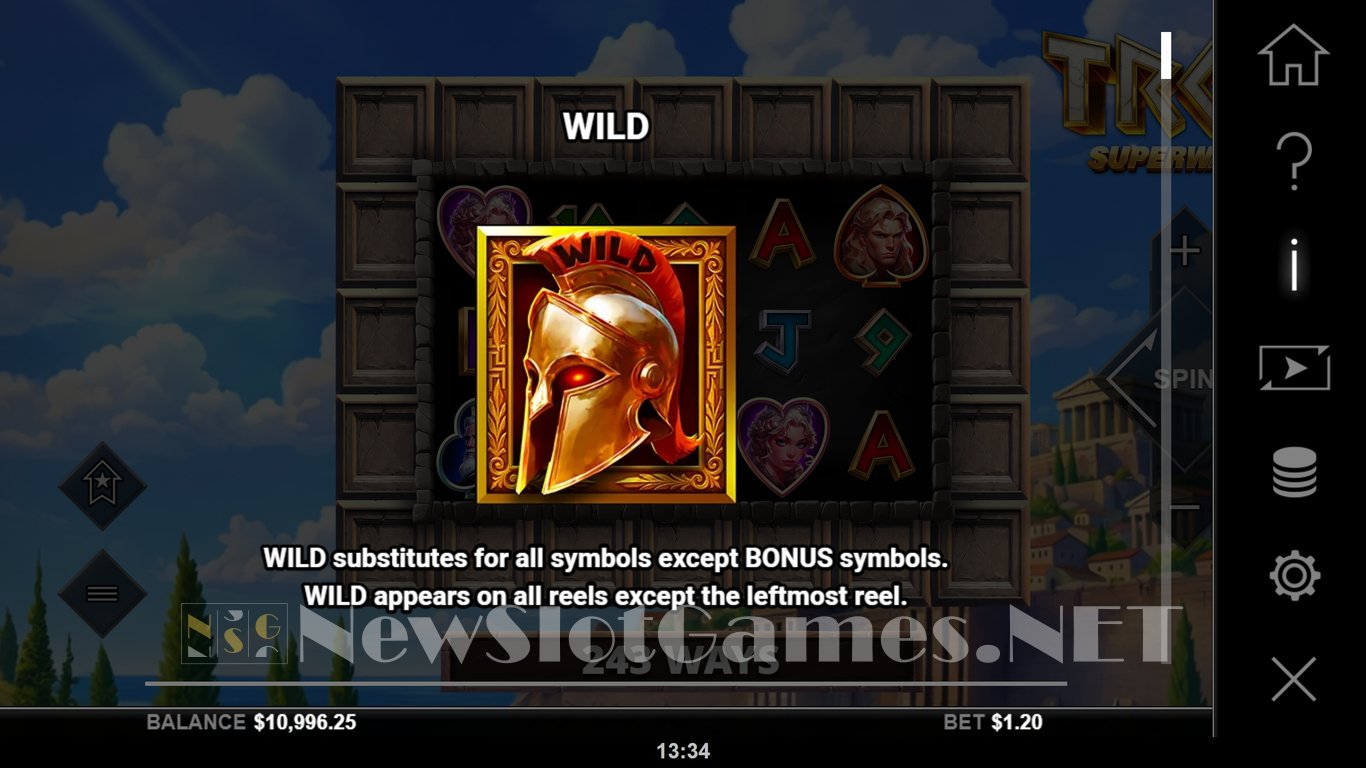 Troy SuperWays Slot Slot Image in Demo - pic. 5