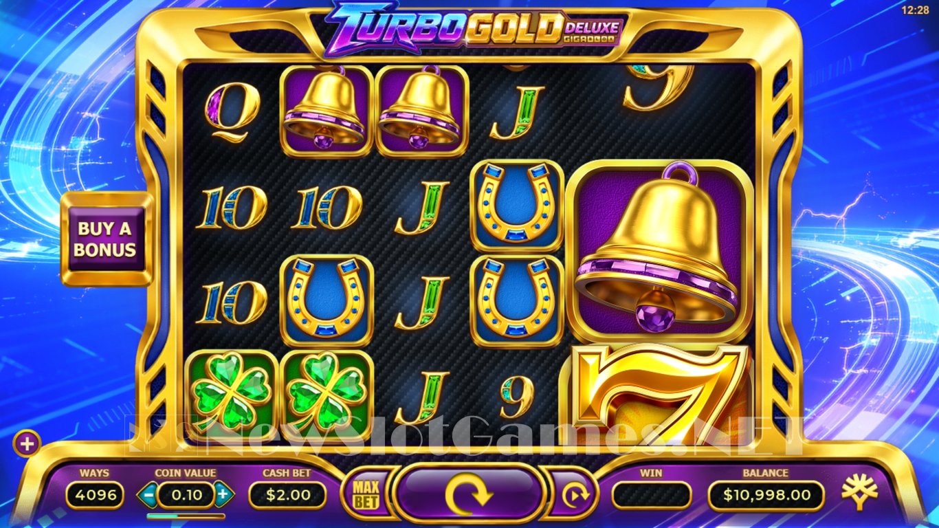 Turbo Gold Deluxe GigaBlox Slot Demo Image