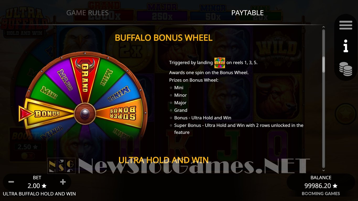 Ultra Buffalo Hold and Win Slot Review & Demo by Booming Games - Play ...