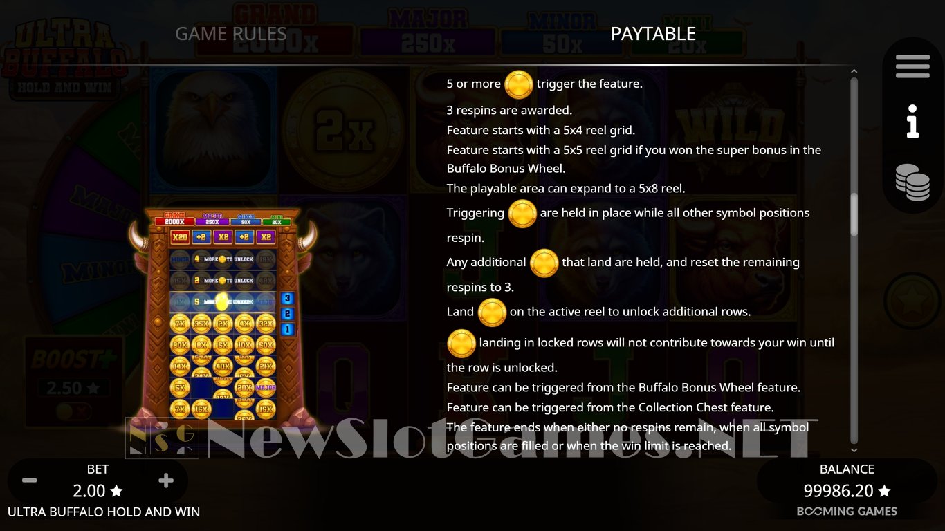 Ultra Buffalo Hold and Win Slot Review & Demo by Booming Games - Play ...