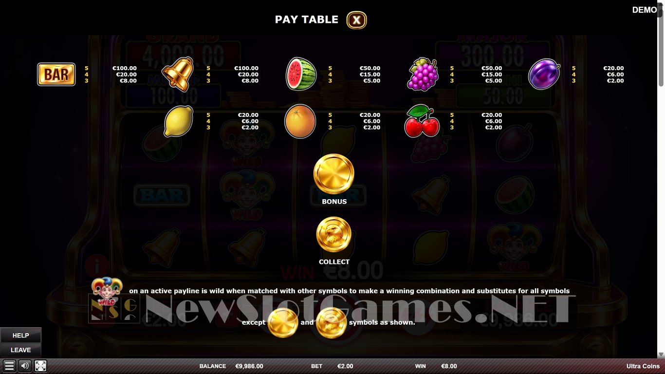 Ultra Coins Slot Slot Image in Demo - pic. 5