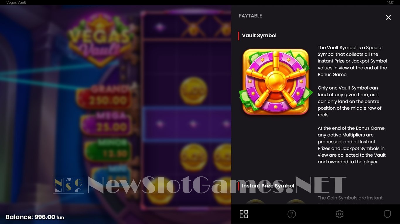 Vegas Vault Slot Slot Image in Demo - pic. 3