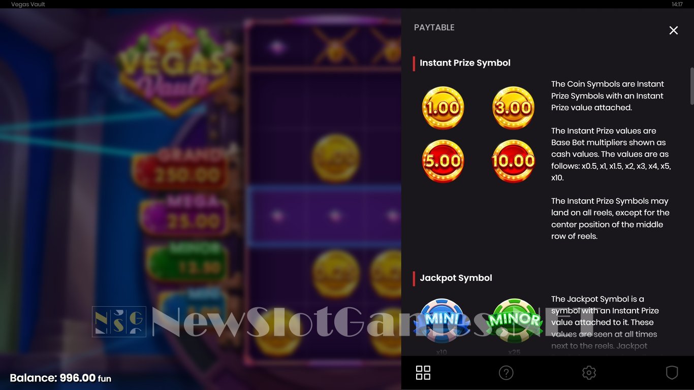Vegas Vault Slot Slot Image in Demo - pic. 4