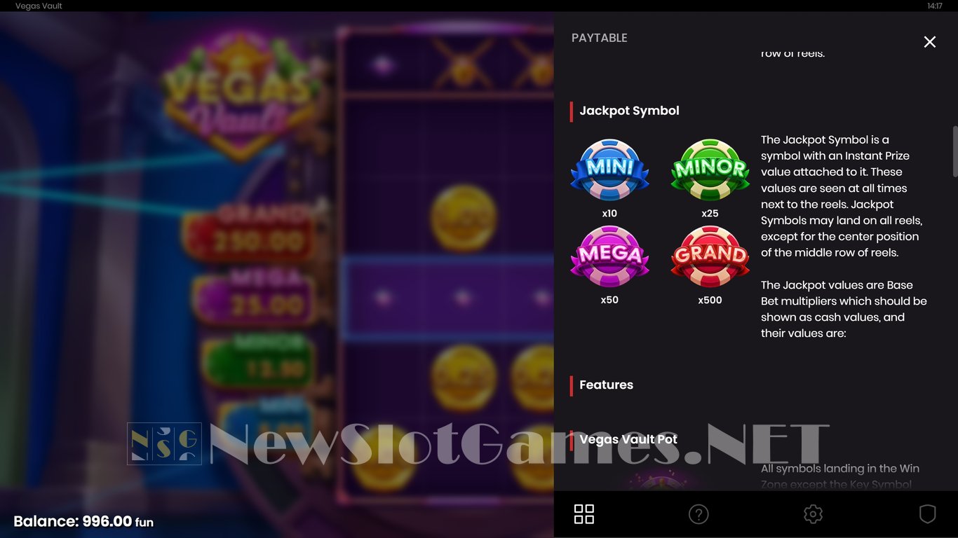 Vegas Vault Slot Slot Image in Demo - pic. 5