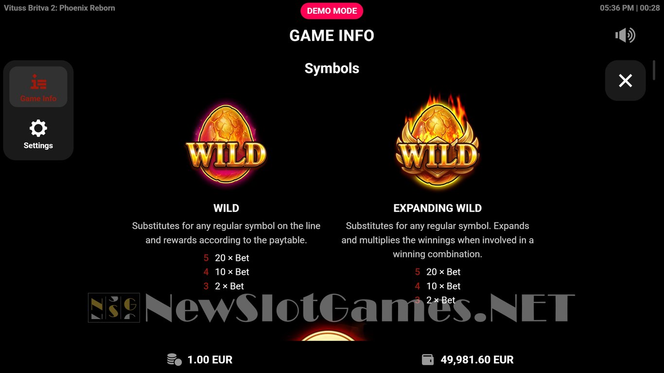 Vituss Britva 2 Phoenix Reborn Slot Slot Image in Demo - pic. 4