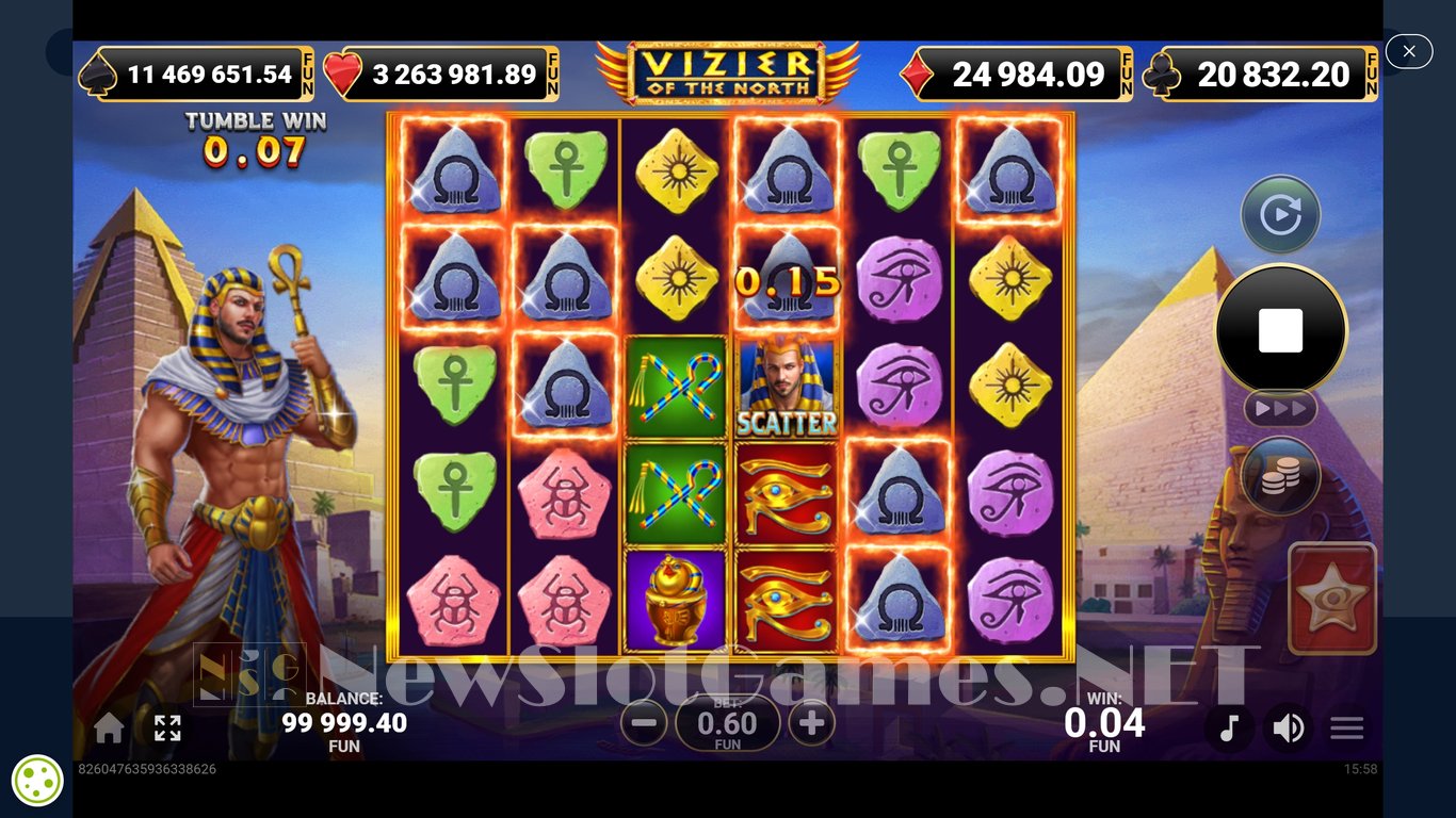 Vizier Of The North Slot Demo Image