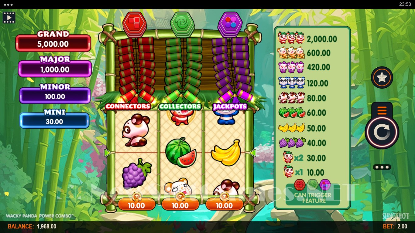 Wacky Panda Power Combo Slot Demo Image