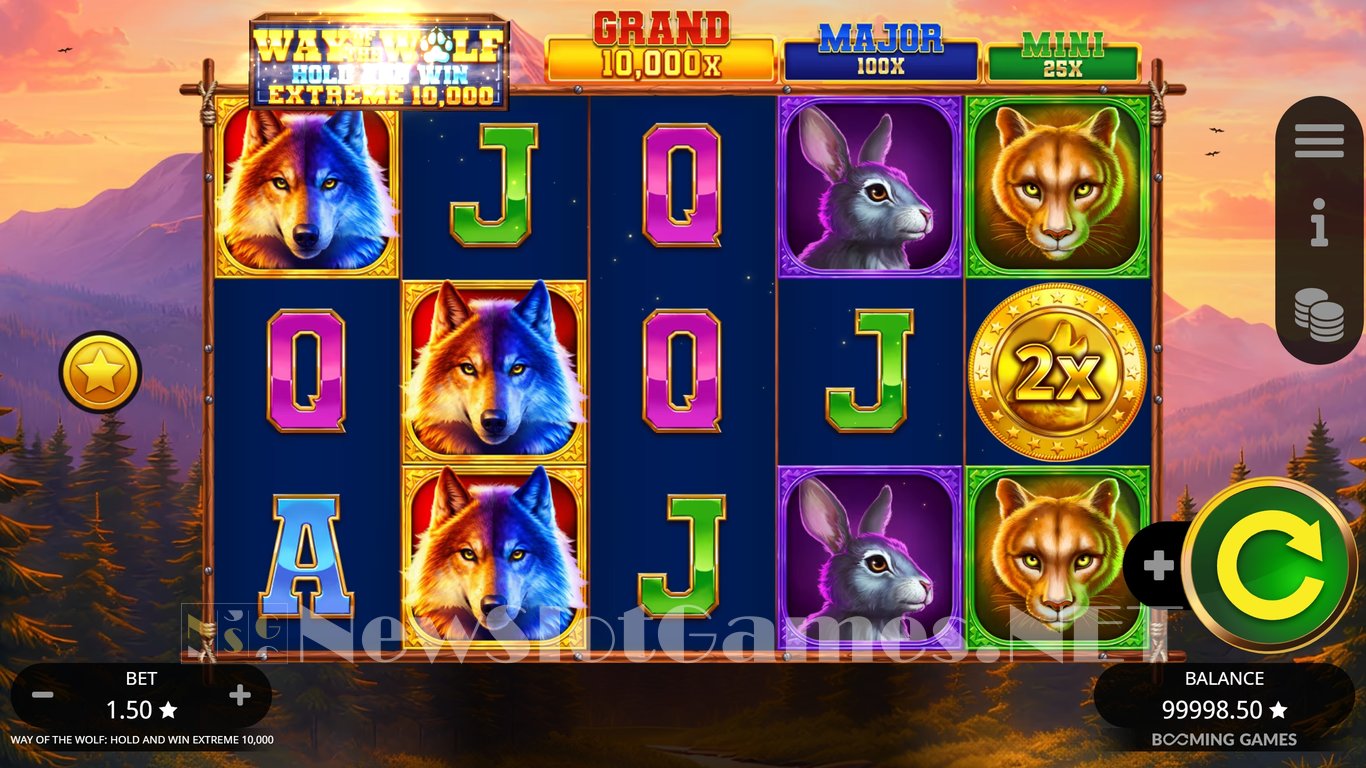 Way of the Wolf Hold and Win Extreme 10000 Slot Demo Image