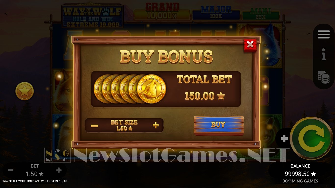 Way of the Wolf Hold and Win Extreme 10000 Slot Slot Image in Demo - pic. 4