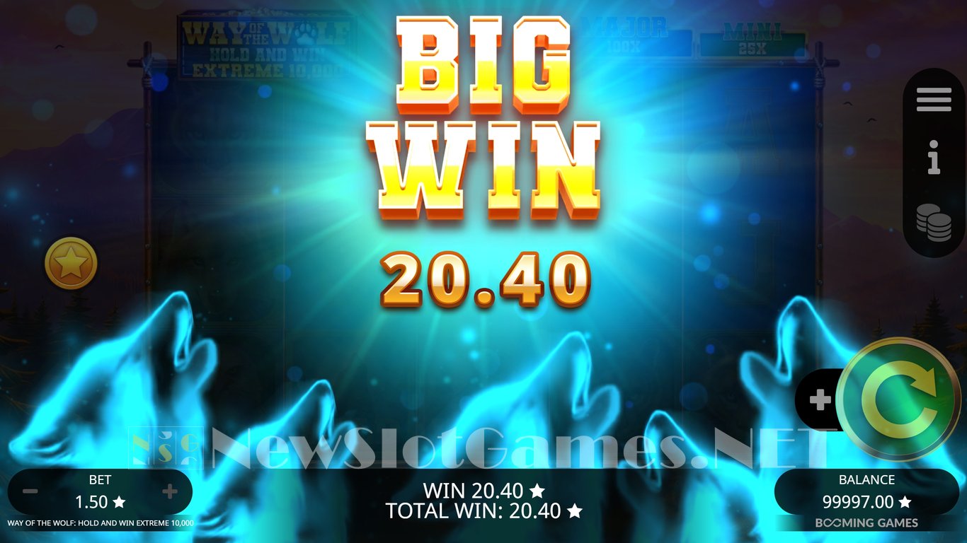 Way of the Wolf Hold and Win Extreme 10000 Slot Slot Image in Demo - pic. 5