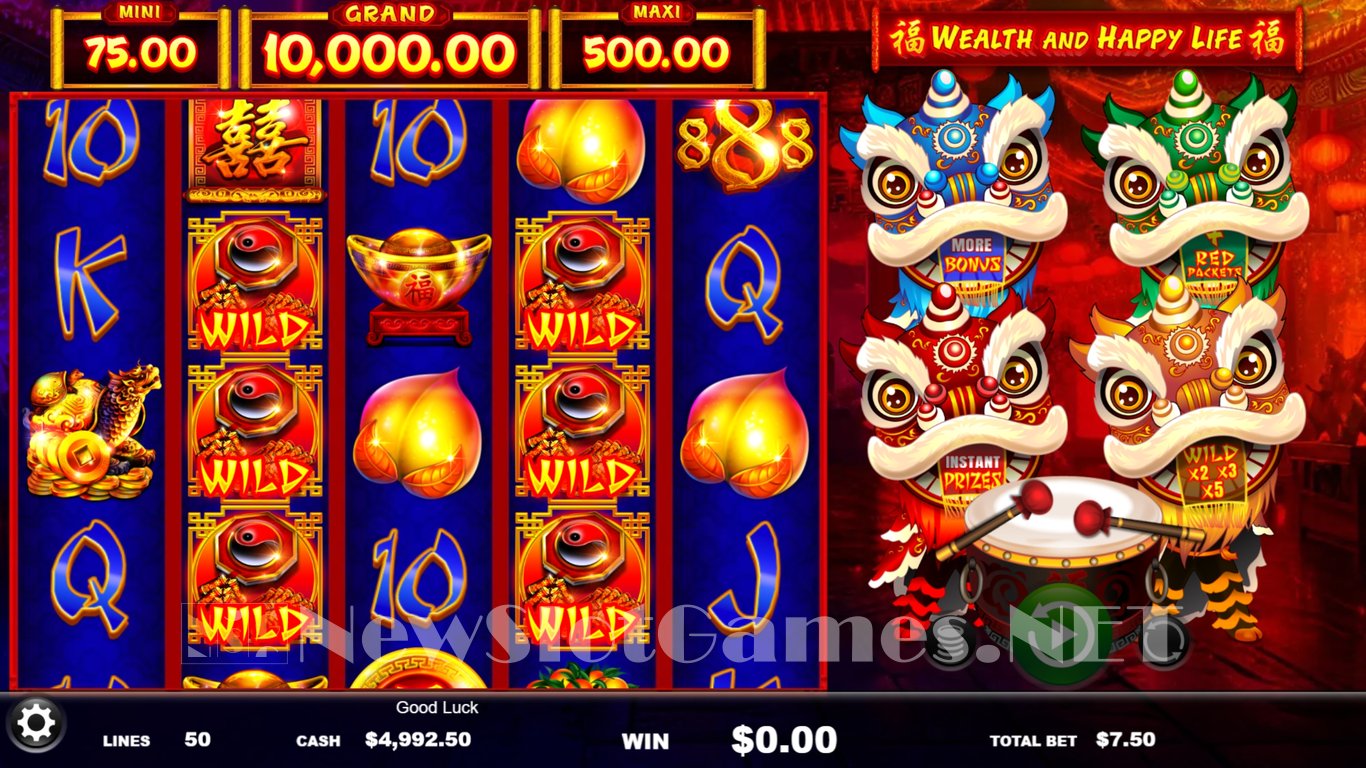 Wealth and Happy Life Slot Demo Image