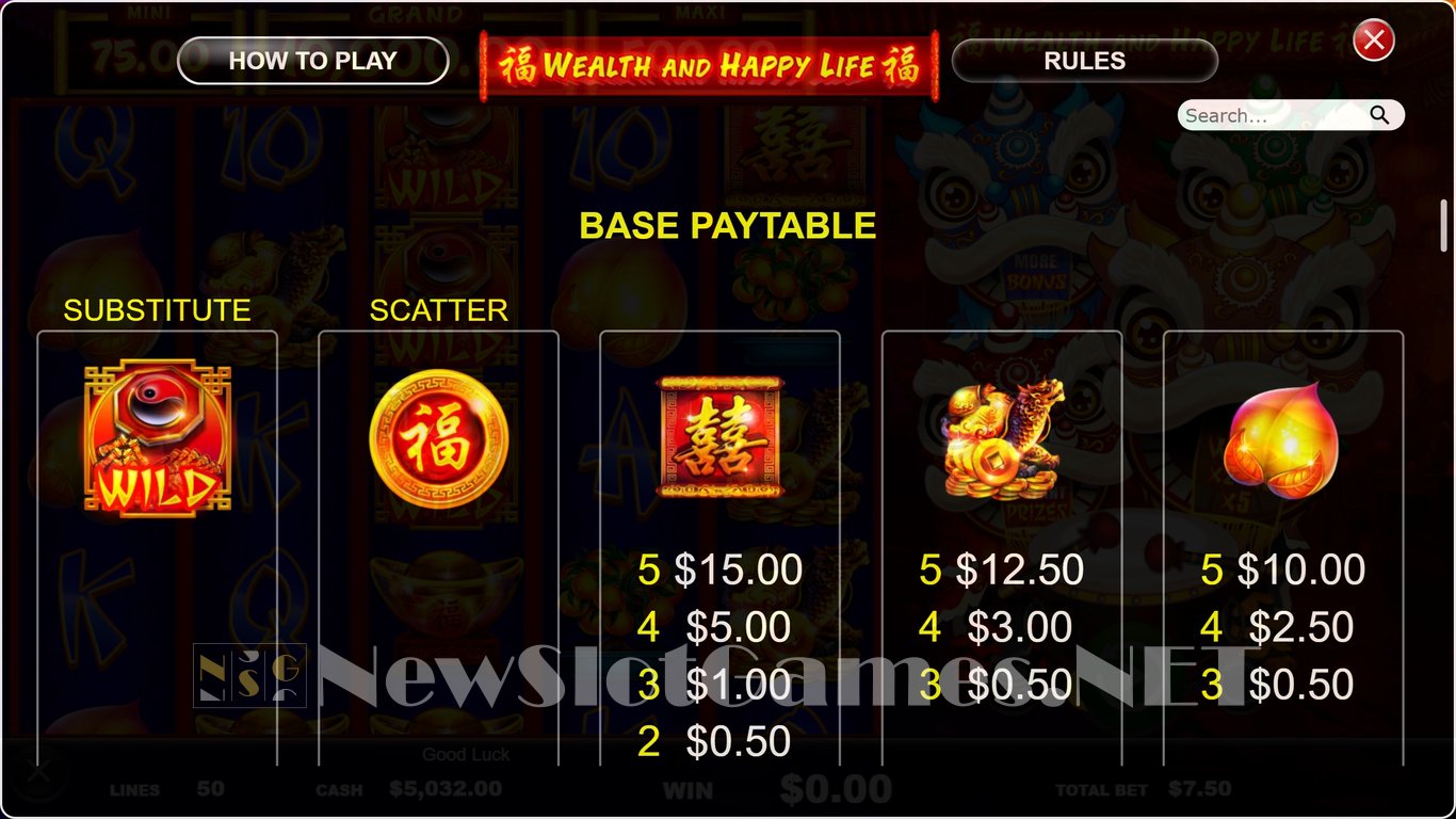 Wealth and Happy Life Slot Slot Image in Demo - pic. 4