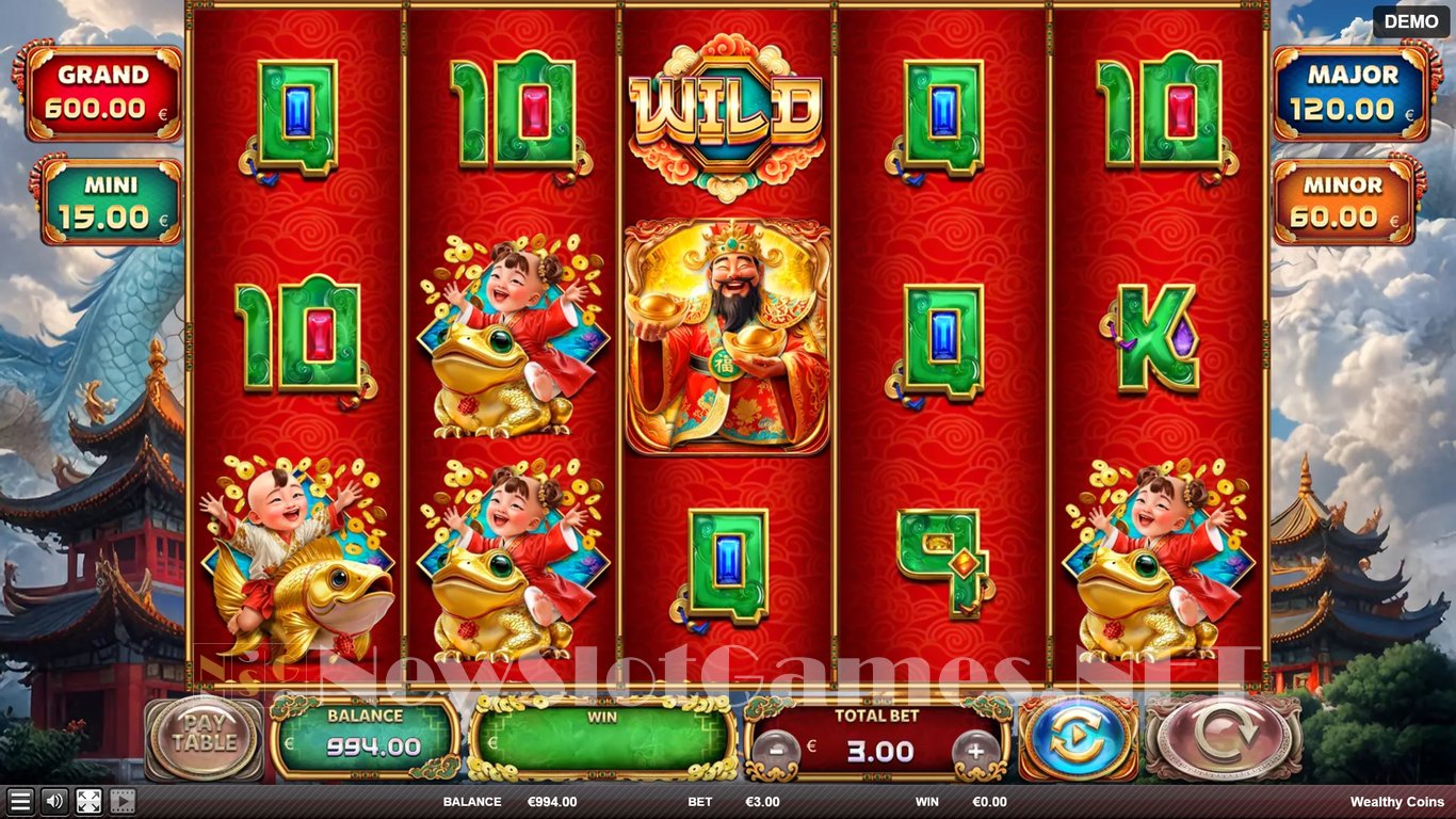 Wealthy Coins Slot Demo Image