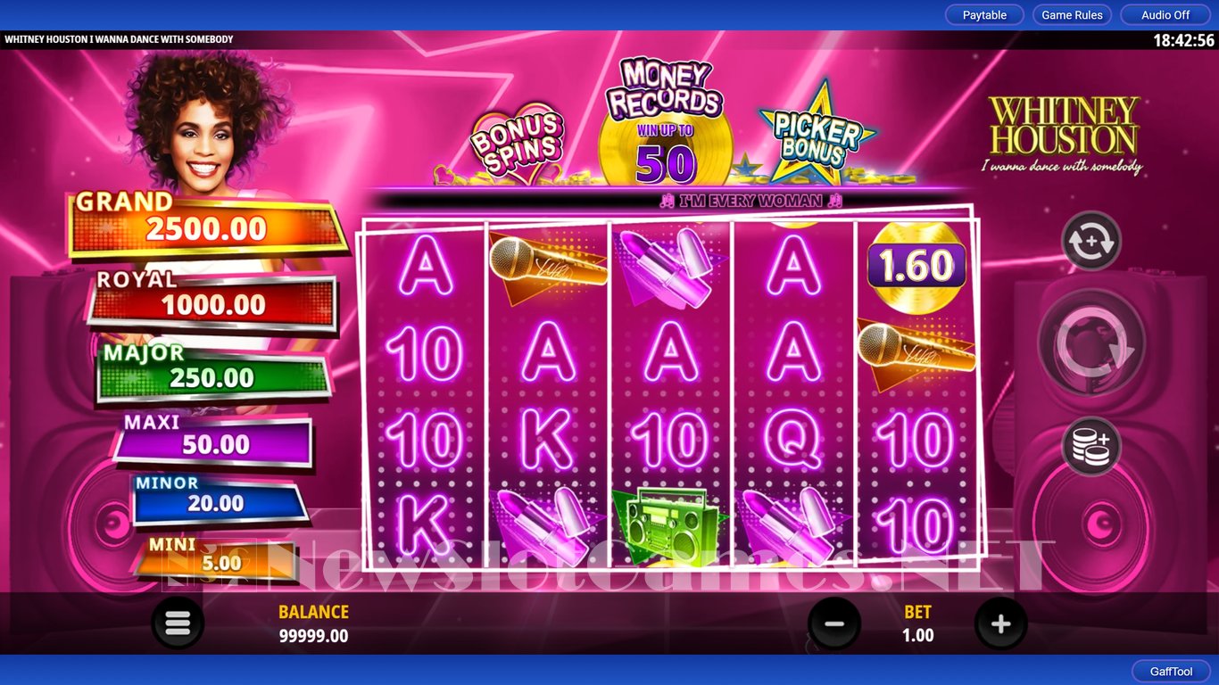Whitney Houston I Wanna Dance with Somebody Slot Demo Image