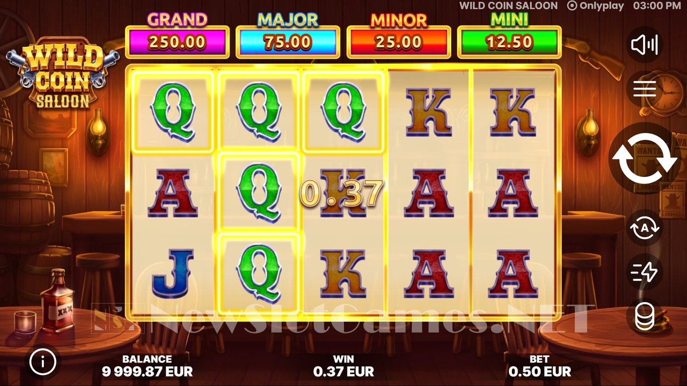 Wild Coin Saloon Slot Demo Image