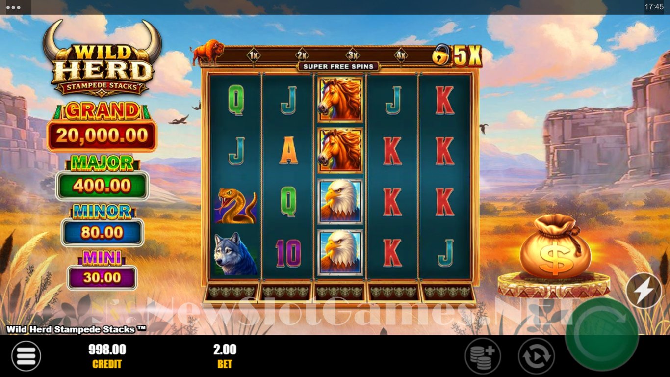 Wild Herd Stampede Stacks Slot Demo Image