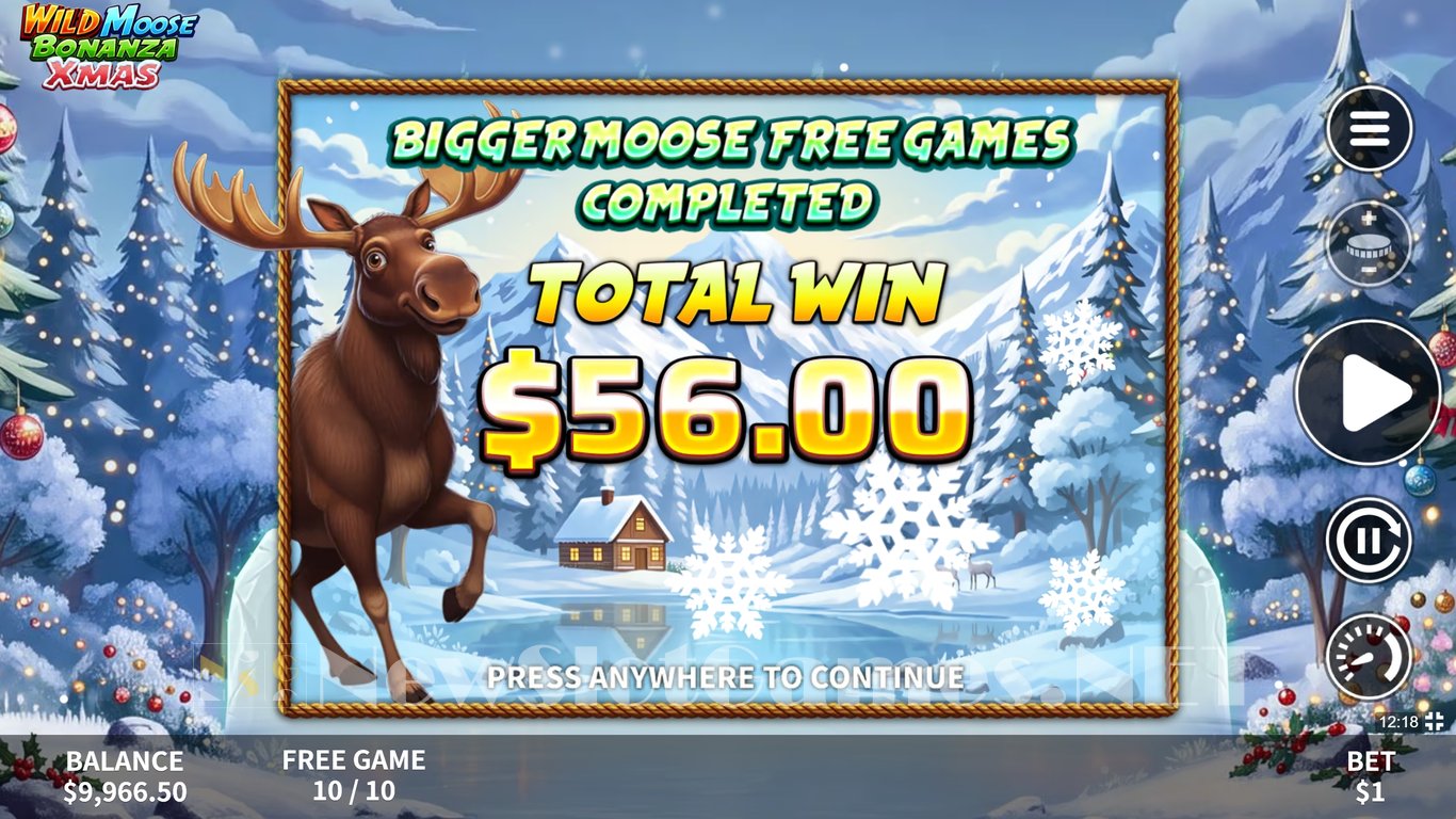 Wild Moose Bonanza XMAS Slot Demo Image