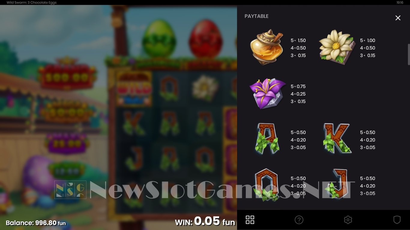 Wild Swarm 3 Chocolate Eggs Slot Slot Image in Demo - pic. 6