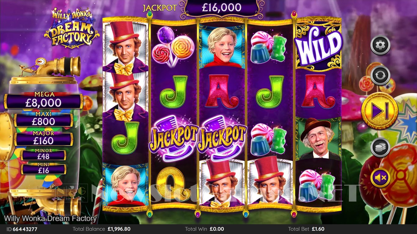 Willy Wonka Dream Factory Slot Demo Image