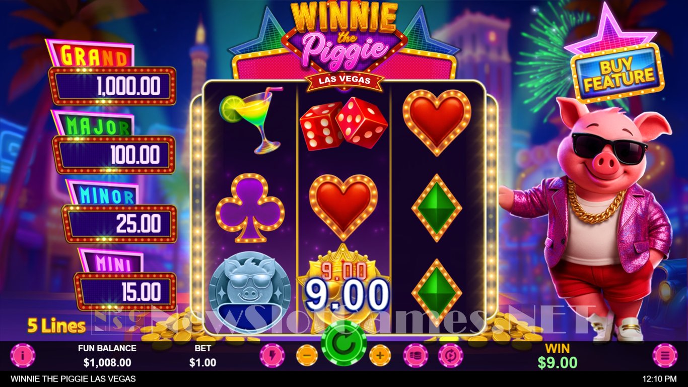 Winnie the Piggy Las Vegas Slot Slot Image in Demo - pic. 3