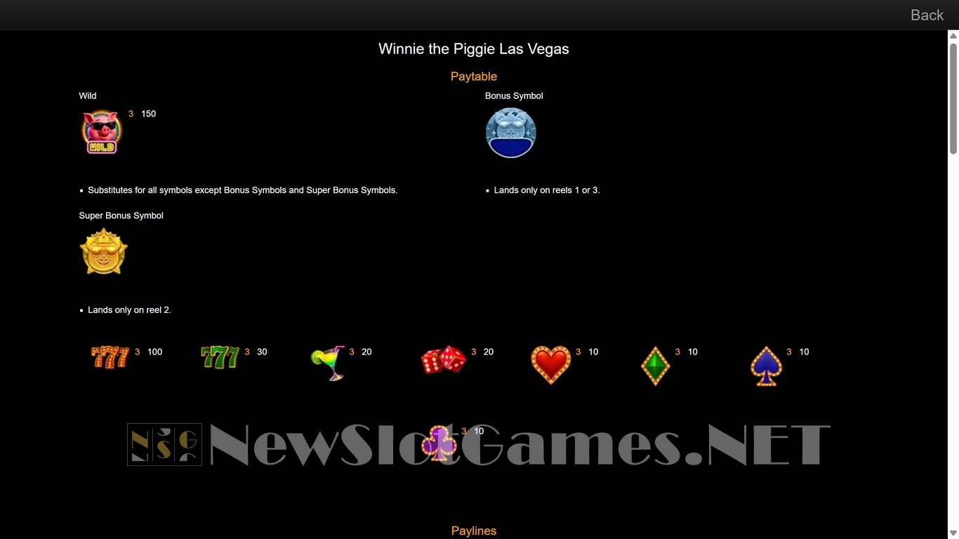 Winnie the Piggy Las Vegas Slot Slot Image in Demo - pic. 4
