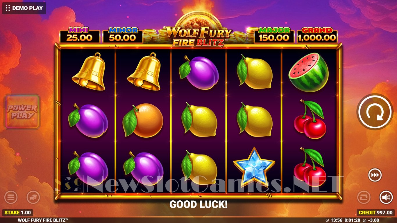 Wolf Fury Fire Blitz Slot Demo Image