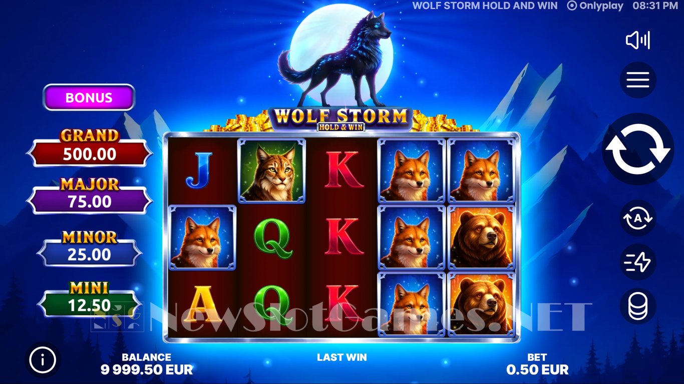 Wolf Storm Hold & Win Slot Demo Image
