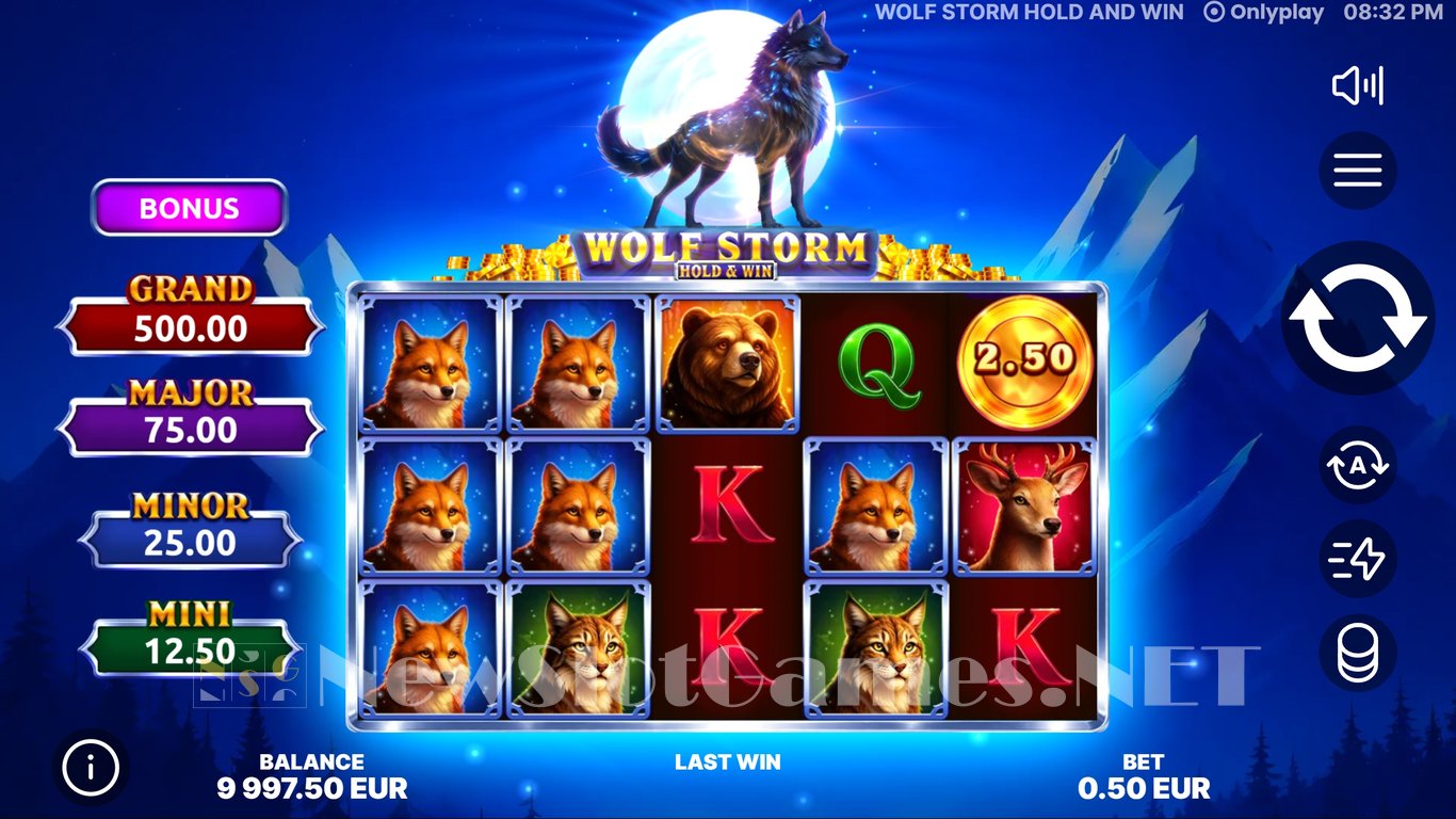 Wolf Storm Hold & Win Slot Slot Image in Demo - pic. 3