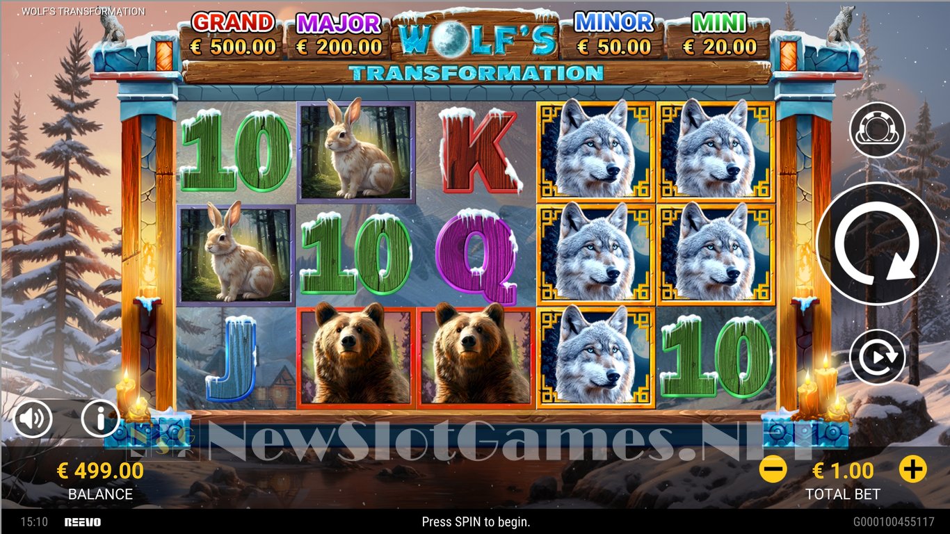 Wolfs Transformation Slot Demo Image
