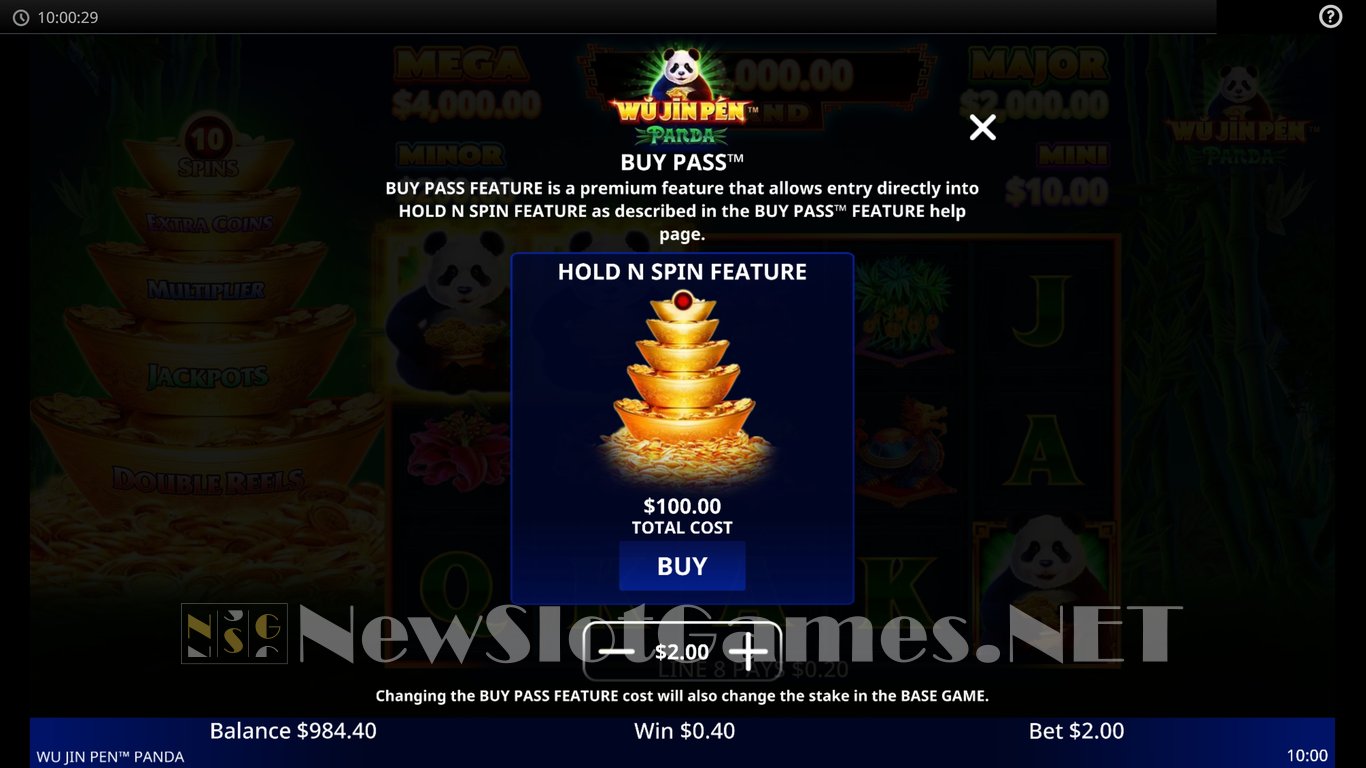 Wu Jin Pen Panda Slot Slot Image in Demo - pic. 4