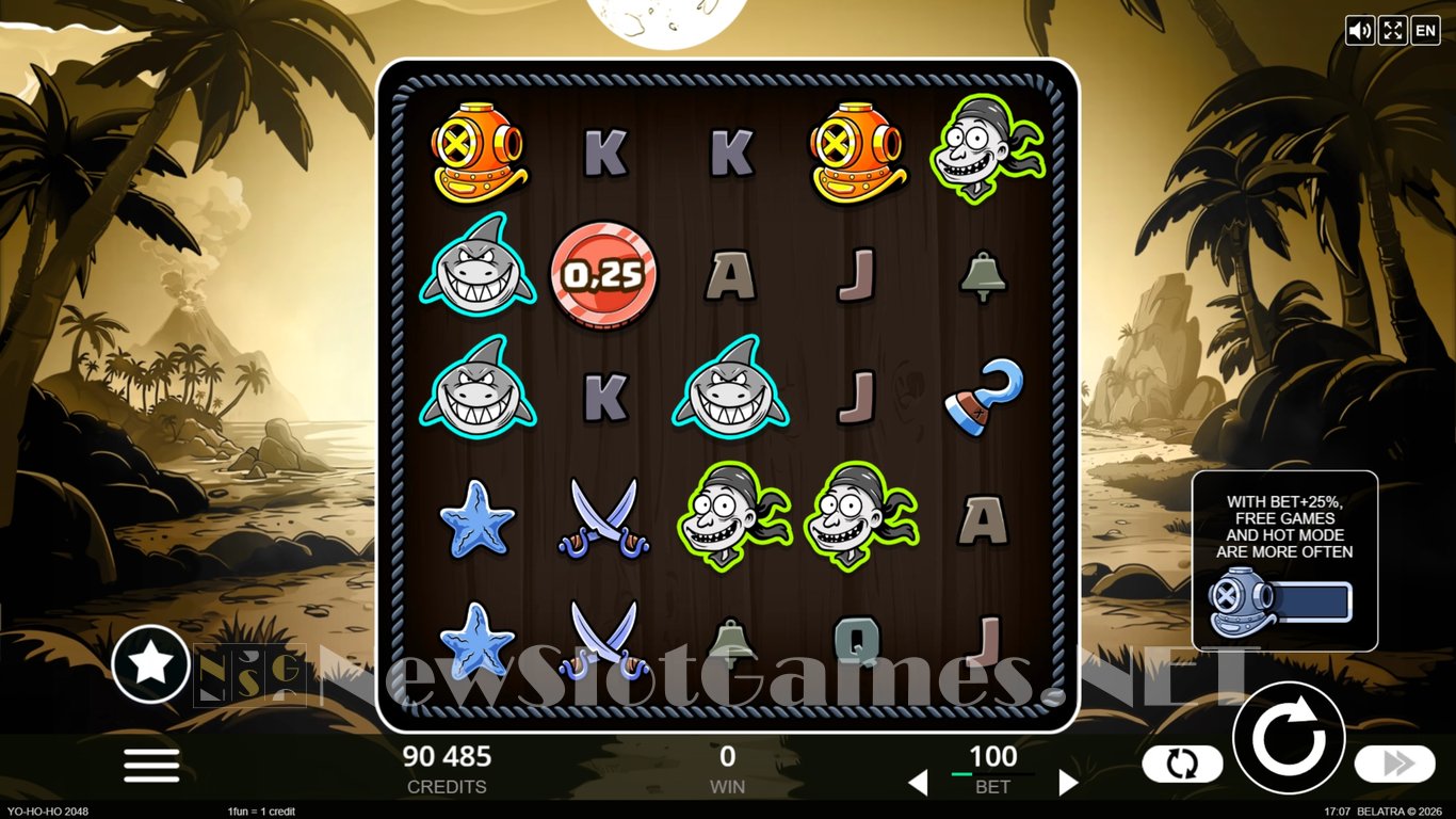 Yo-ho-ho 2048 Slot Demo Image