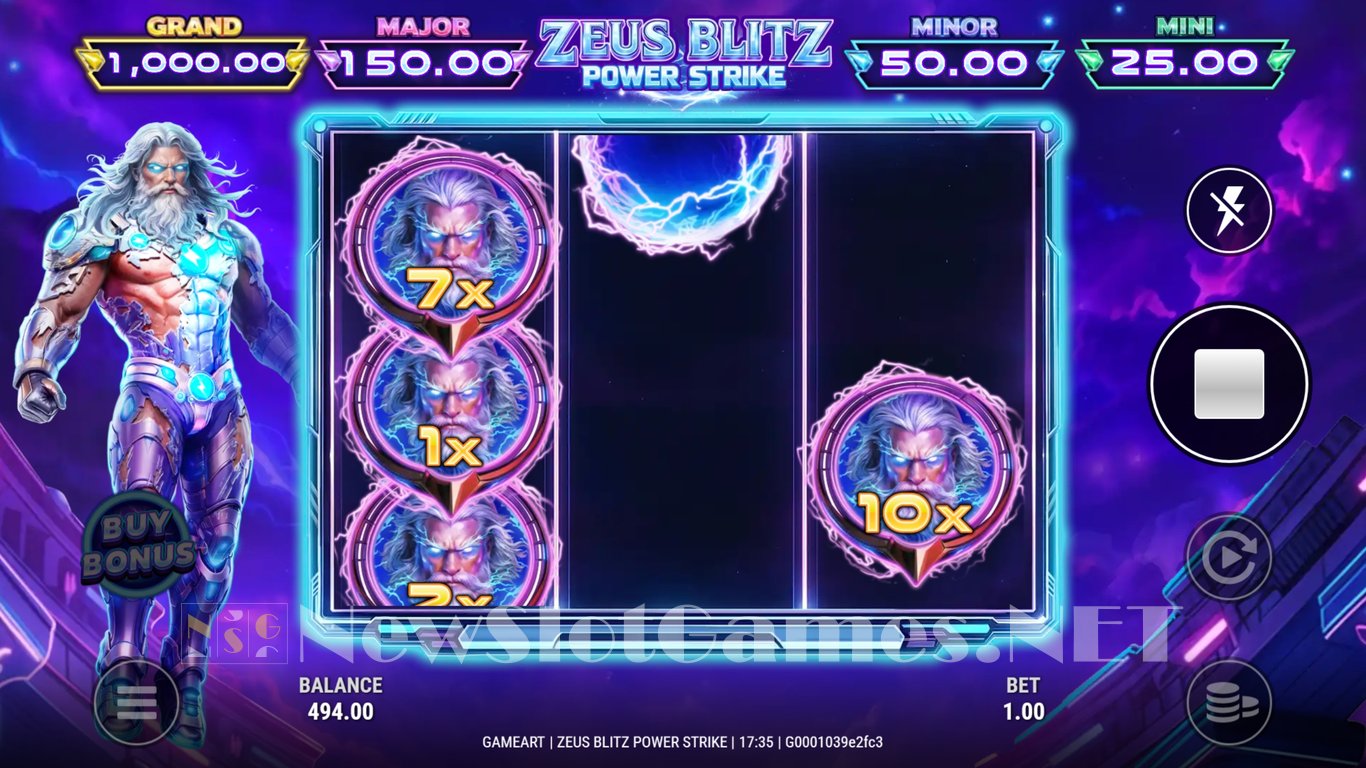 Zeus Blitz Power Strike Slot Slot Image in Demo - pic. 3