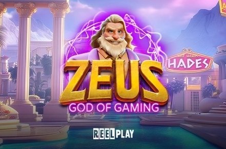 Zeus God of Gaming Slot Logo