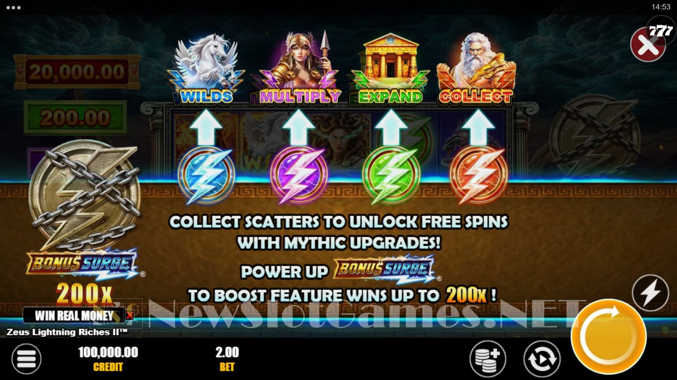 Zeus Lightning Riches 2 Slot Demo Image