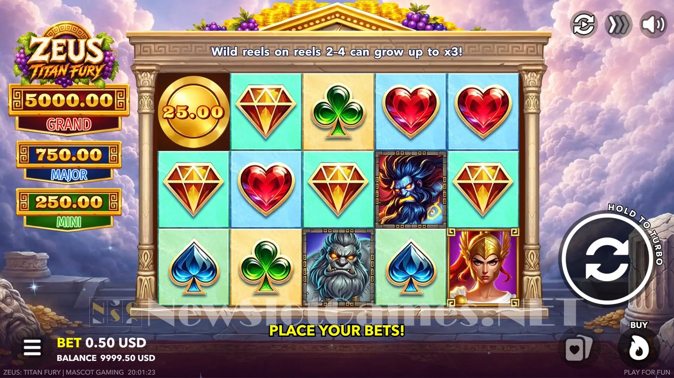 Zeus Titan Fury Slot Demo Image