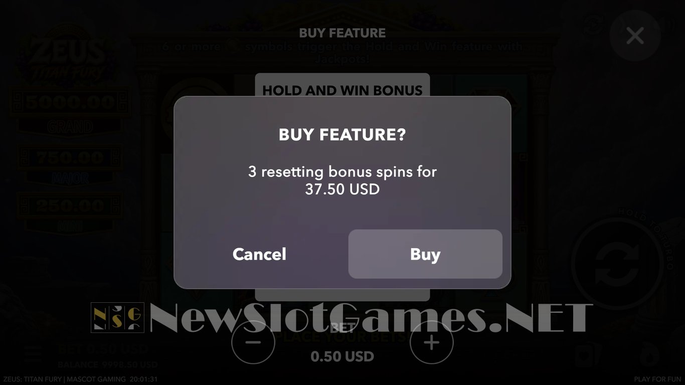Zeus Titan Fury Slot Slot Image in Demo - pic. 3