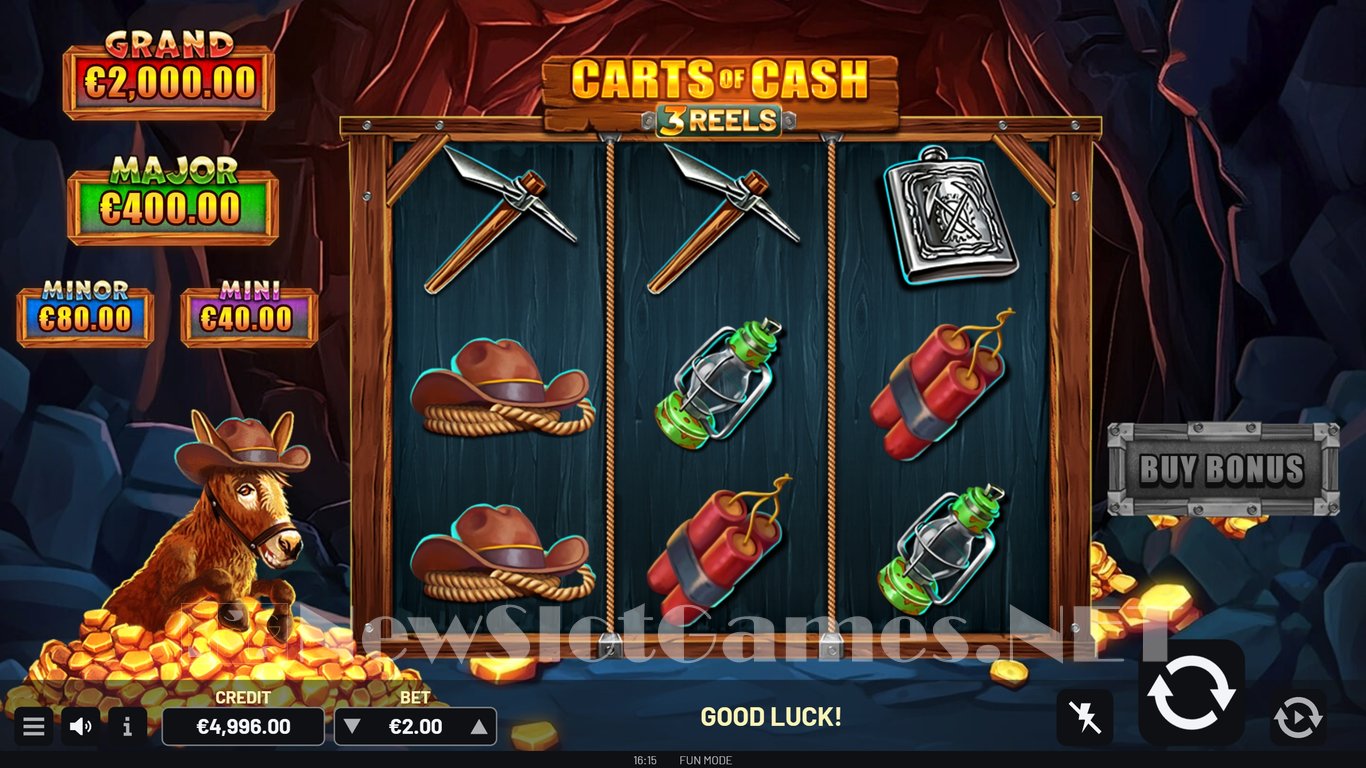 Carts of Cash 3 Reels Slot Demo Image