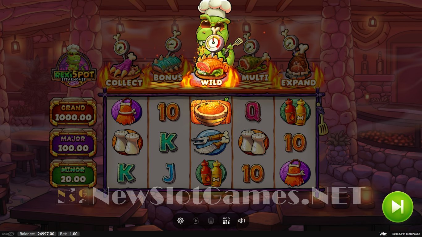Rexs 5 Pot Steakhouse Slot Slot Image in Demo - pic. 3