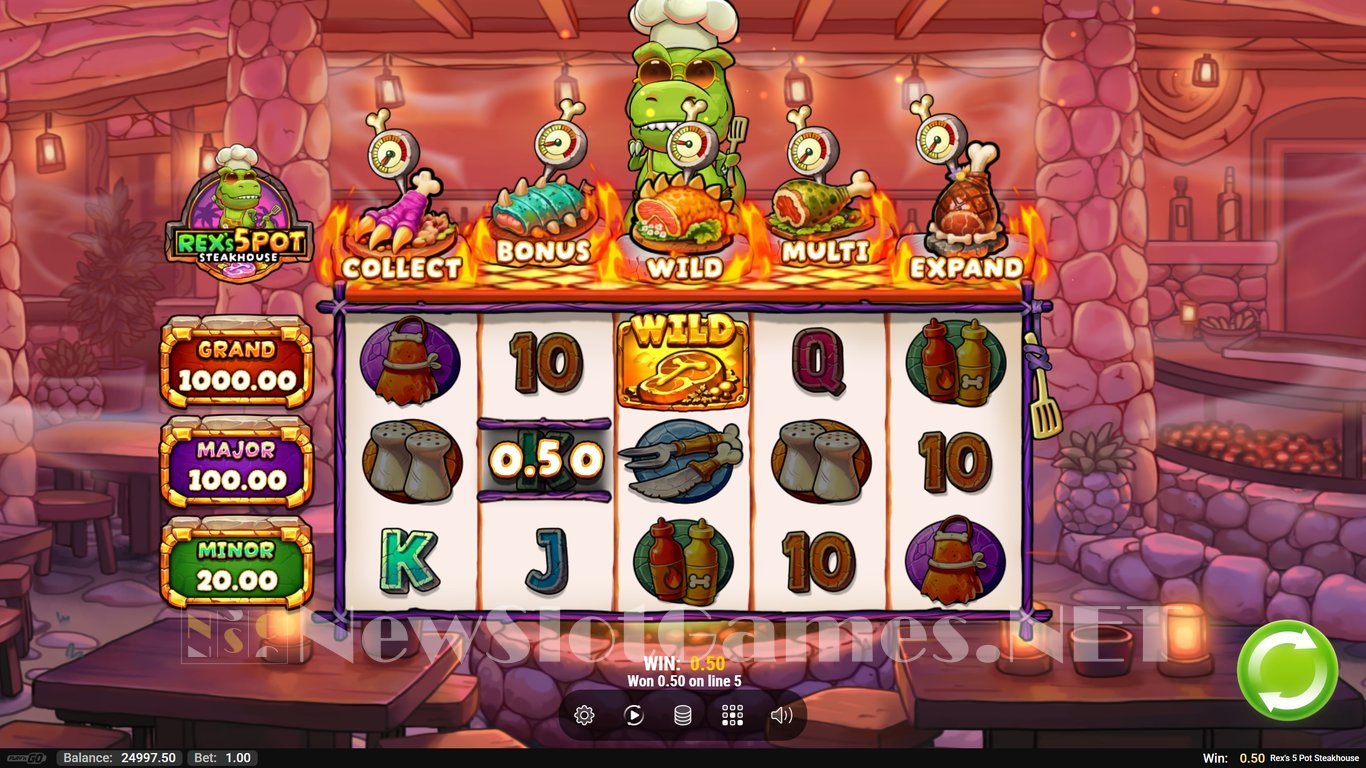 Rexs 5 Pot Steakhouse Slot Slot Image in Demo - pic. 4