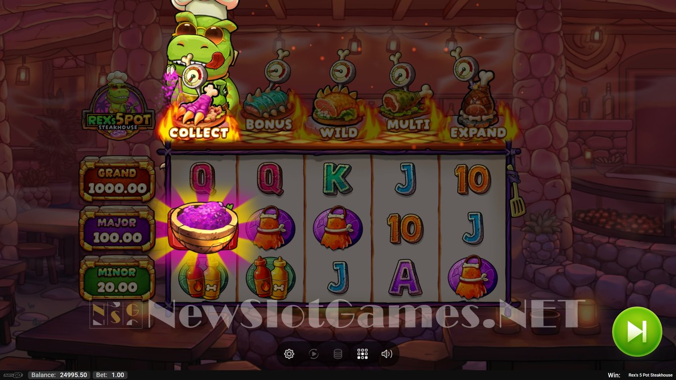 Rexs 5 Pot Steakhouse Slot Slot Image in Demo - pic. 5