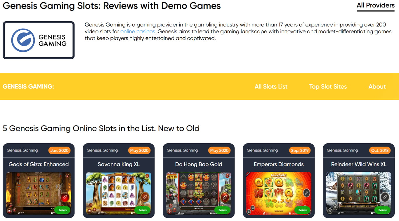 Genesis online casino